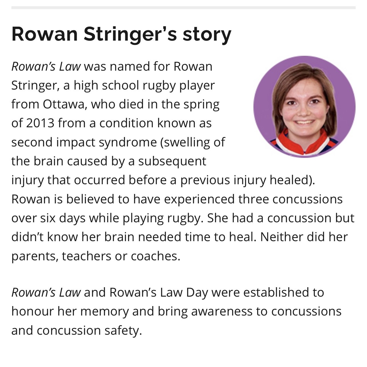 Rowans Law Story