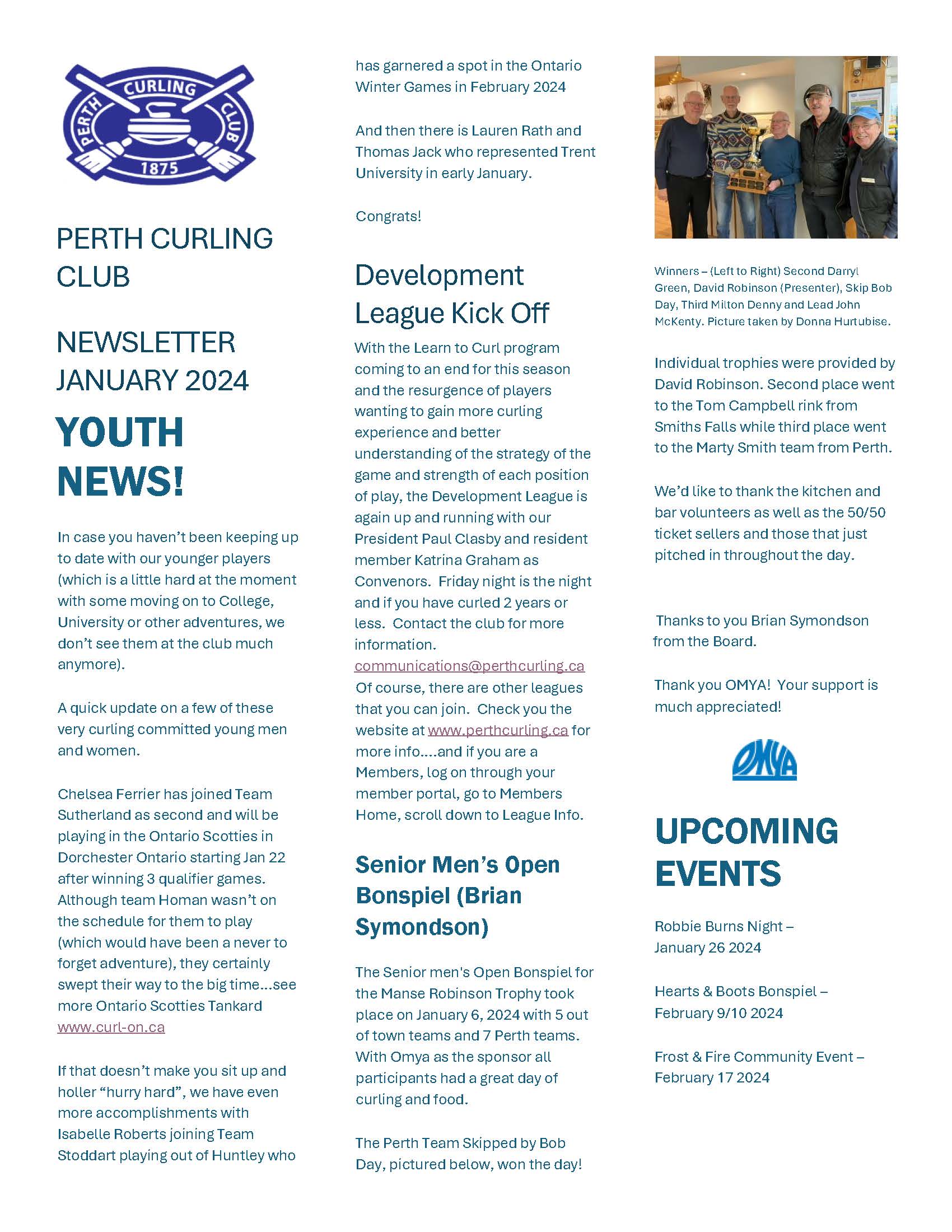 PCC January 2024 Club Newsletter Updated and Final for Disbribution Page 1
