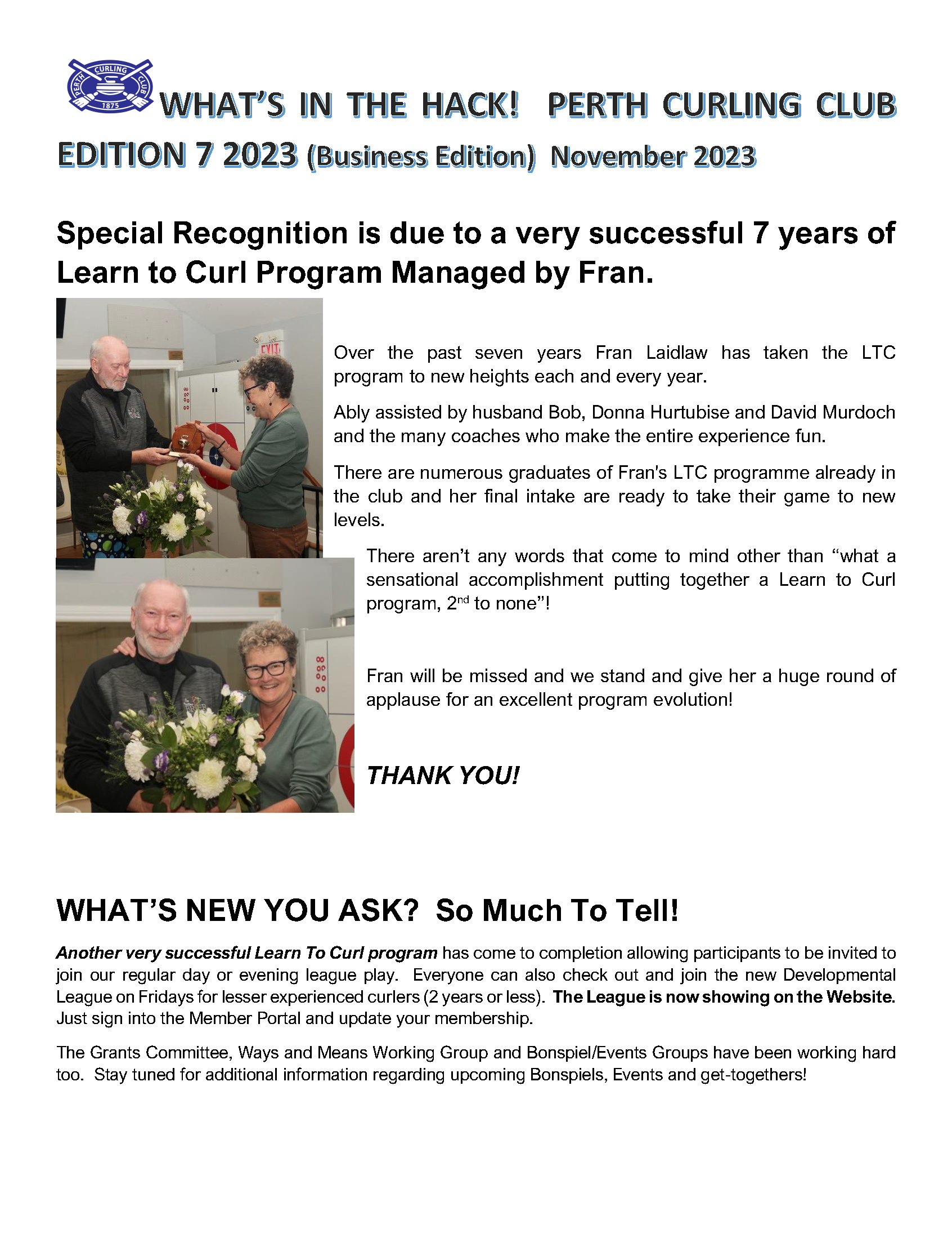 November 2023 Newsletter Membership Edition 7 update 2 Page 1