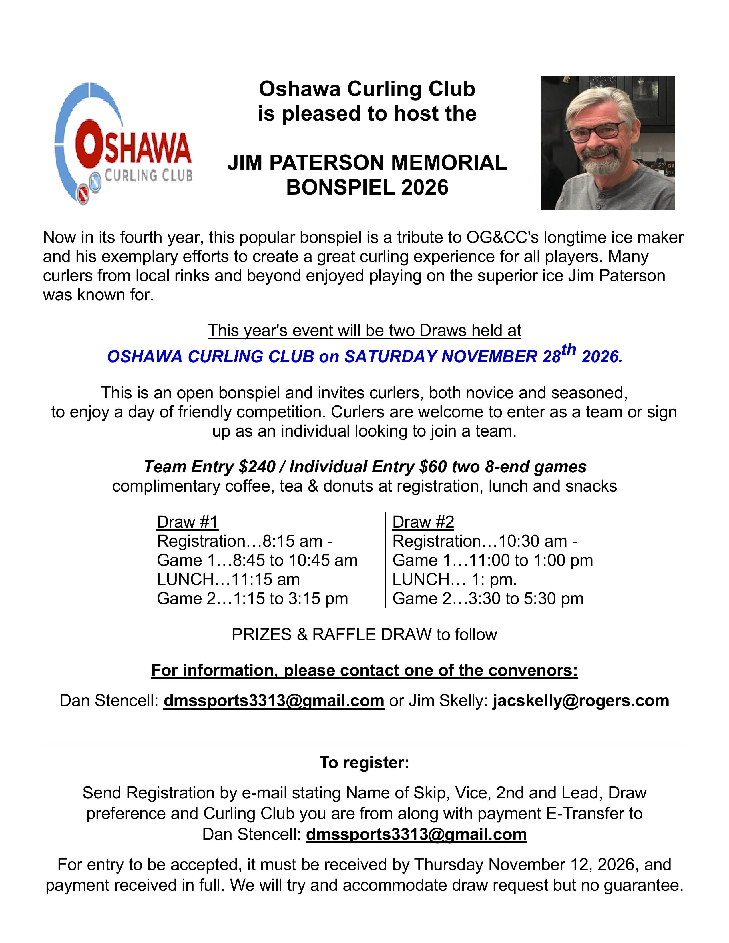 Jim Paterson Bonspiel 2026